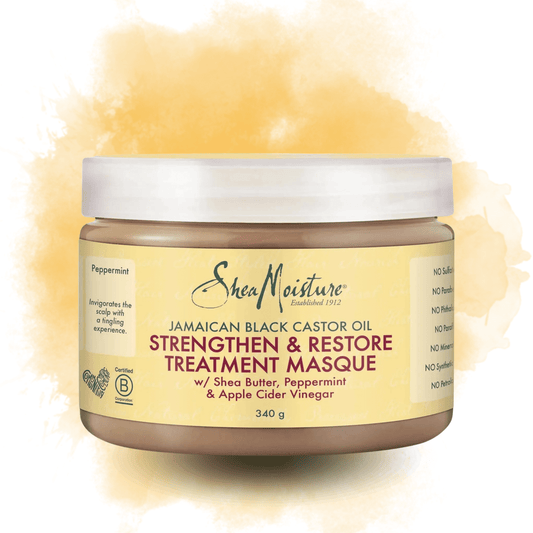 Shea Moisture - Masque à l'huile de ricin noire jamaïcaine pour renforcer et restaurer les cheveux - 340g - Shea Moisture - Ethni Beauty Market