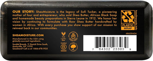 Shea Moisture - African Black Soap - Savon noir africain anti-acné - 99g (1 barre) - Shea Moisture - Ethni Beauty Market