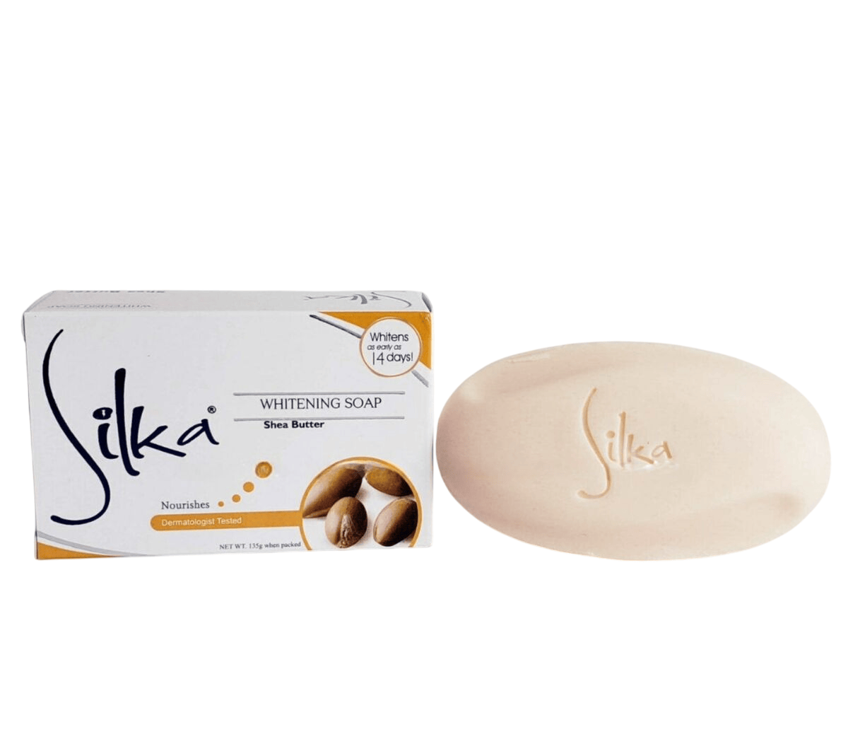 Silka Savon Corporel Silka - Savon Eclaircissant au Beurre de karitè "Shea Butter Whitening Soap" 135g