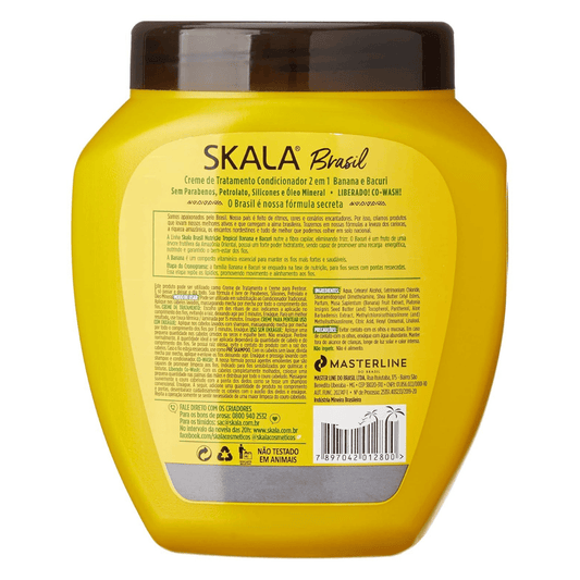Skala - Créme Capillaire 2en1 Banane et Bacuri "Banana Vitamine E Bacuri Treatment " 1000g - SKALA - Ethni Beauty Market