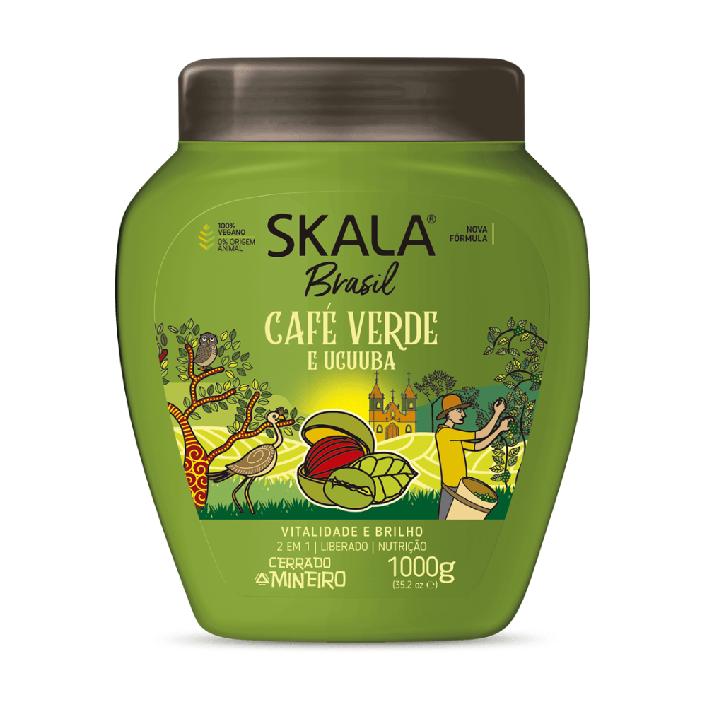 SKALA Revitalisant masque Skala Expert - Masque Revitalisant 2in1 Treatment Café Vert et Ucuuba - 1000g