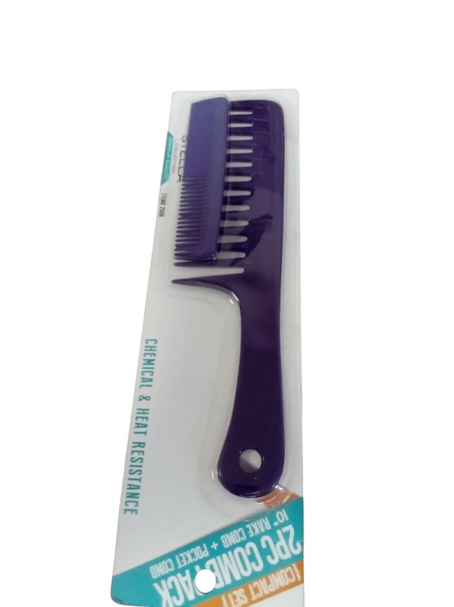 Stella Collection - Peignes Stella Couleur Violette ITEM #2508 - STELLA COLLECTION - Ethni Beauty Market