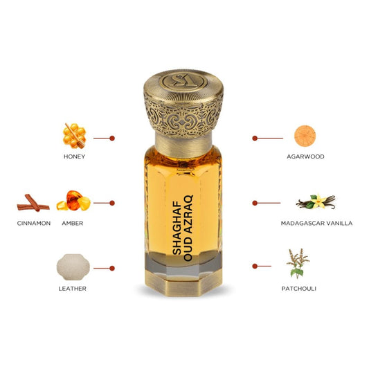 Swiss Arabian Eau de Parfum Swiss Arabian – SHAGHAF OUD AZRAQ CPO – Huile de parfum Unisexe 12ml