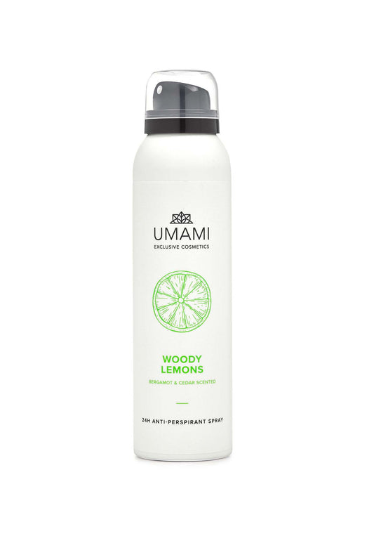 UMAMI Spray anti-transpirant 24H Woody Lemons - 150ml - Umami - Ethni Beauty Market