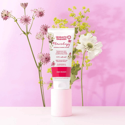 Umberto Giannini - Flowerology - Masque colorant temporaire "pink delight" - 200ml - Umberto Giannini - Ethni Beauty Market