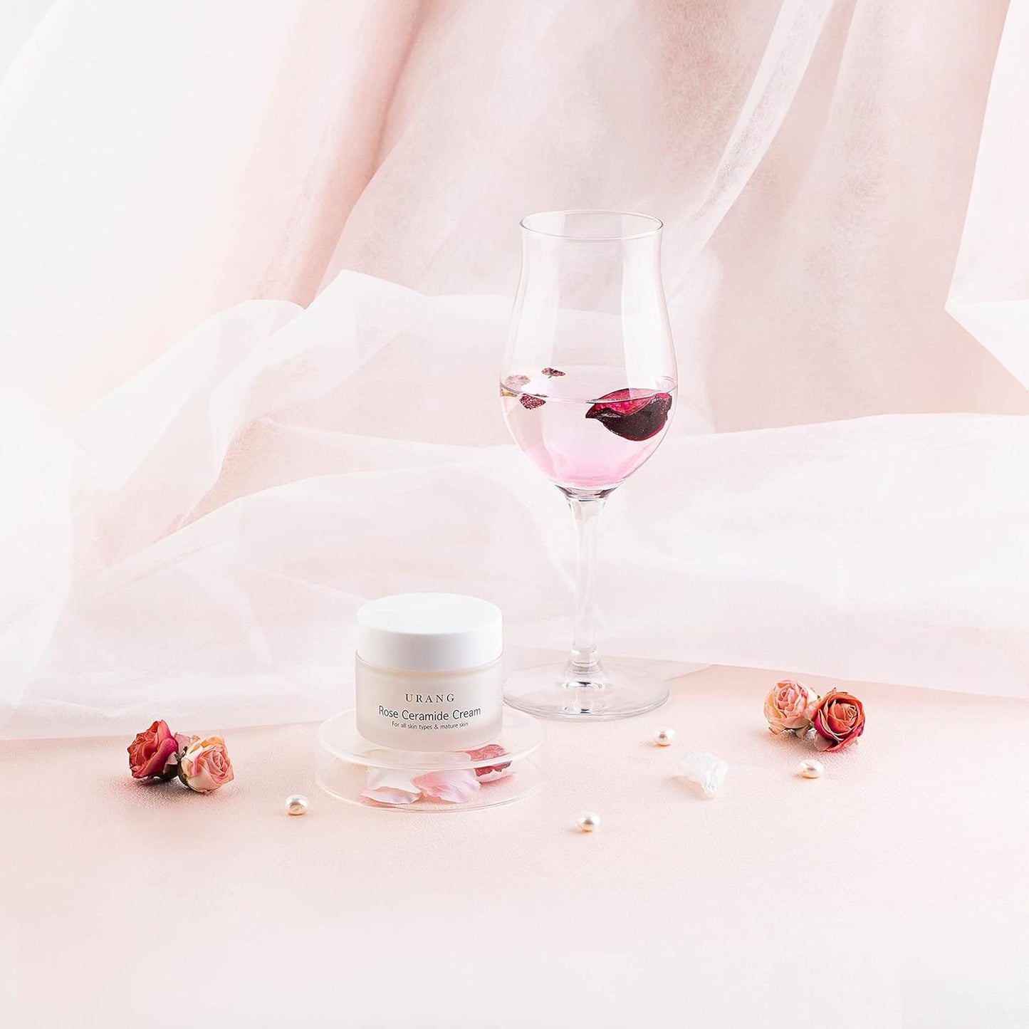 Urang - Crème visage végétalienne "Rose ceramide cream" - 50 ml - Urang - Ethni Beauty Market