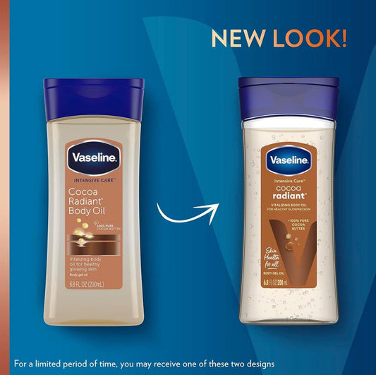 vaseline Vaseline Huile corporelle Vaseline - Huile Corporelle au Beurre de Cacao "Cocoa Radiant" - 200ml