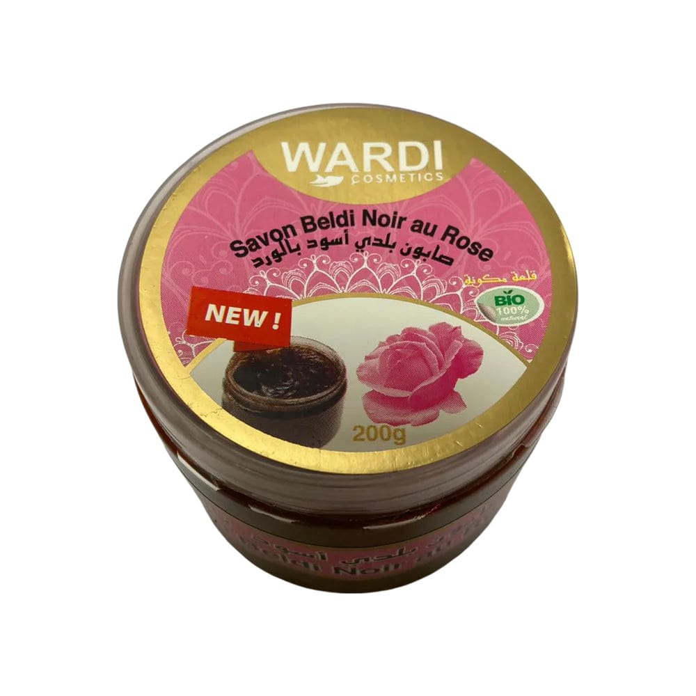 WARDI Cosmetics - Savon beldi noir à la rose - 200g - Wardi Cosmetics - Ethni Beauty Market