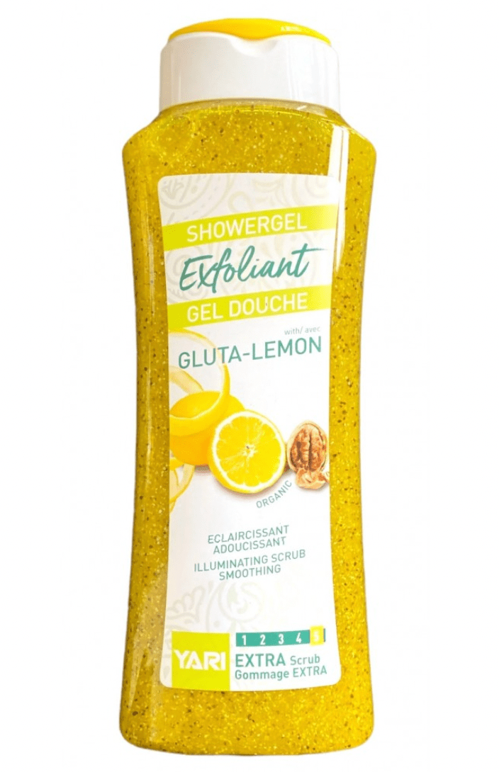 Yari - Gel douche extra exfoliant éclaircissant "gluta lemon " - 1L/500ml - Yari - Ethni Beauty Market