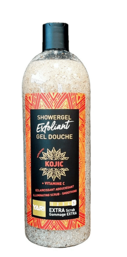 Yari - Lot EXTRA EXFOLIANT - Lot de 2 Gel douche extra exfoliant éclaircissant "kojic" - 2x1L - Yari - Ethni Beauty Market