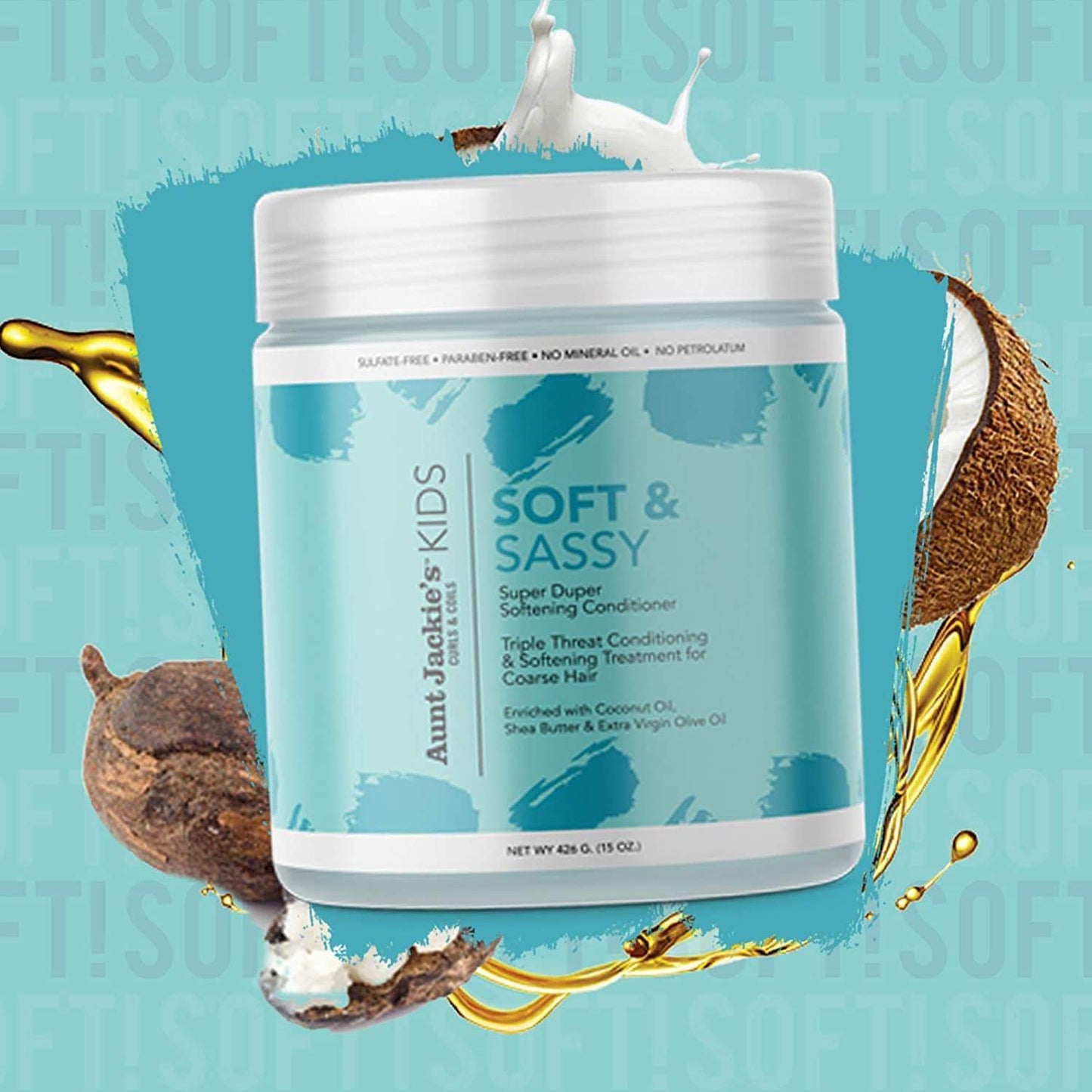 Aunt Jackie'S - Girls - Après-shampoing adoucissant "soft & sassy" - 426 ml - Aunt Jackie's - Ethni Beauty Market