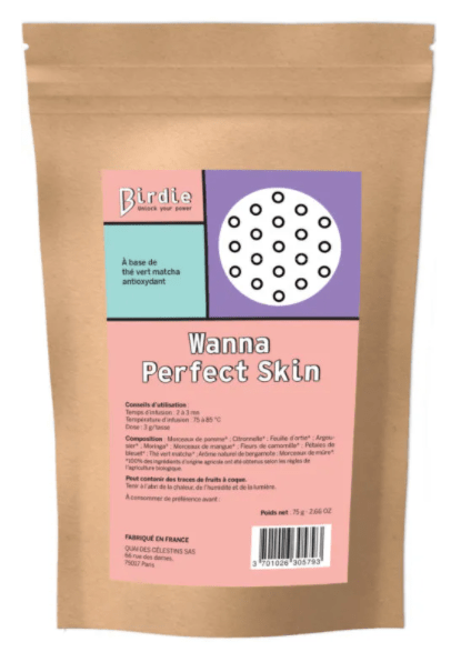 Birdie - Wanna Perfect Skin - Thé vert matcha - 75g - Birdie - Ethni Beauty Market