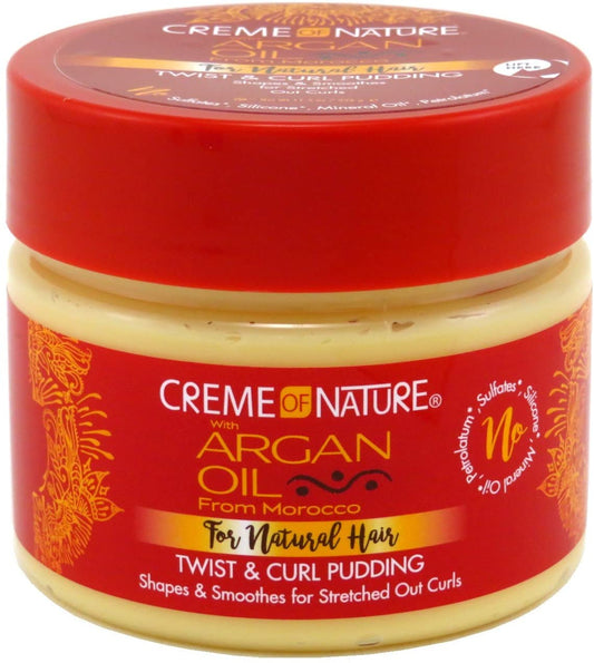 Creme of Nature - Crème Coiffante Pour Boucles à L'Huile d'Argan "Twist & Curl Pudding" - 326g - Creme of Nature - Ethni Beauty Market
