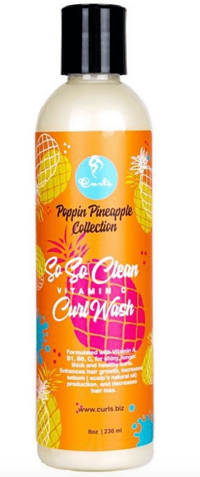 Curls - Shampoing doux à extrait d'Ananas (Pineapple So So Clean Vitamin C Curl Wash CURLS) - 236 ml - Curls - Ethni Beauty Market