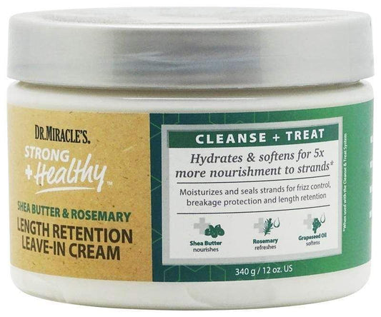 Dr Miracle's - Strong + Healthy - Crème Leave-In "Shea butter & rosemary" - 340g - Dr Miracle's - Ethni Beauty Market