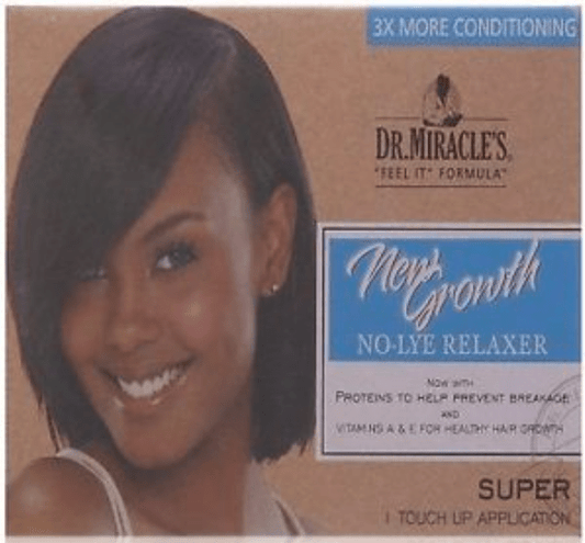 Dr. Miracle's - Kit Nouvelle croissance sans de souillure Touche relaxante (New Growth Relaxer Kit 1 App. Super) - 295g - Dr Miracle's - Ethni Beauty Market