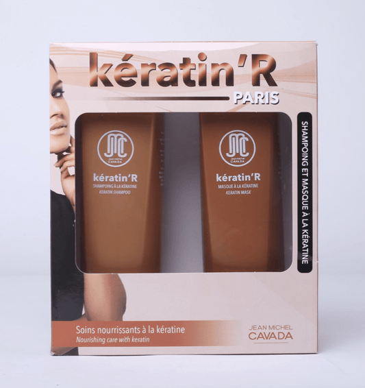Jean Michel Cavada - Coffret de soins nourrissants "kératin'R" - 2x650ml - Jean Michel Cavada - Ethni Beauty Market