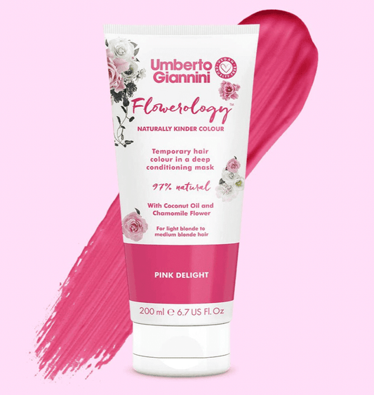 Umberto Giannini - Flowerology - Masque colorant temporaire "pink delight"  - 200ml - Umberto Giannini - Ethni Beauty Market