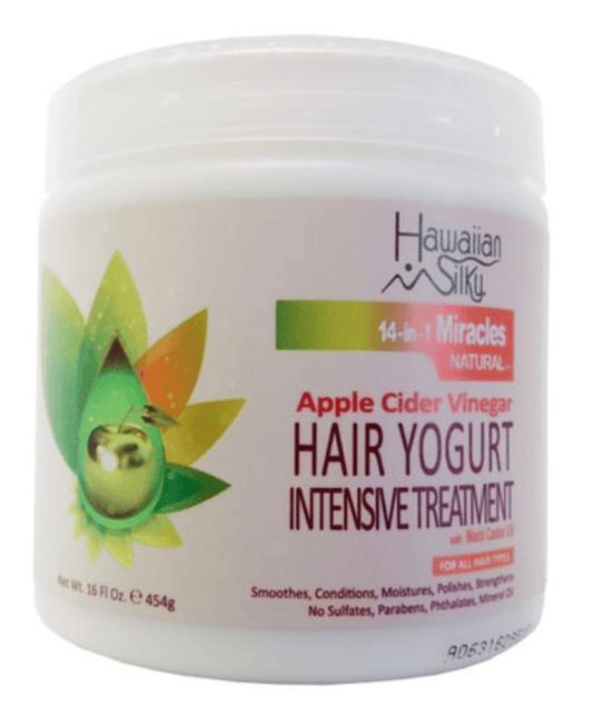 Hawaiian Silky - 14-in-1 Miracles Natural - Masque capillaire "yogurt intensive treatment" - plusieurs contenances - Hawaiian Silky - Ethni Beauty Market