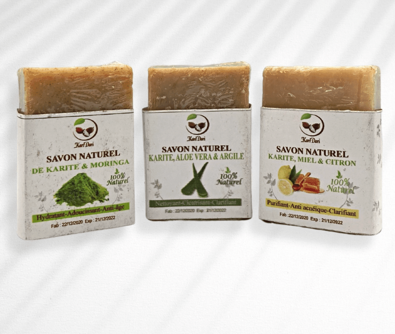 Kari Dari - Lot de 3 savonnettes "health & nature" - 300ml - Kari Dari - Ethni Beauty Market