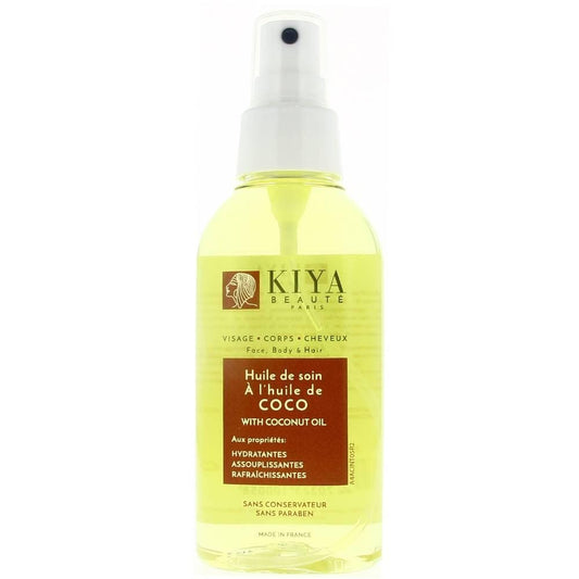 Kiya - Huile de soin à l'huile de coco - 100ml (Cheveux, corps et visage) - Kiya - Ethni Beauty Market