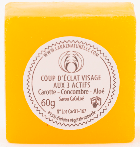 La Kaz Naturelle - Savon cacoloé aux 3 actifs - 60 g - La Kaz Naturelle - Ethni Beauty Market