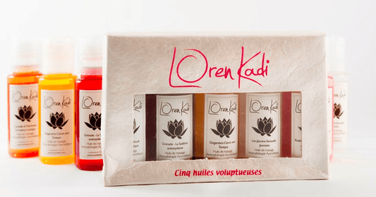 Loren Kadi - Set de 5 huiles de massage ayurvédiques - 5*55ml - Loren Kadi - Ethni Beauty Market