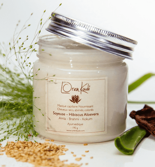 Loren Kadi - Masque capillaire nourrissant "soyeuse hibiscus-alevera" - 190g - Loren Kadi - Ethni Beauty Market