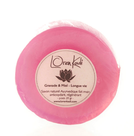 Loren Kadi - Savon ayurvédique "Grenade & Miel - Longue vie" - visage & corps- (deux contenances) - Loren Kadi - Ethni Beauty Market