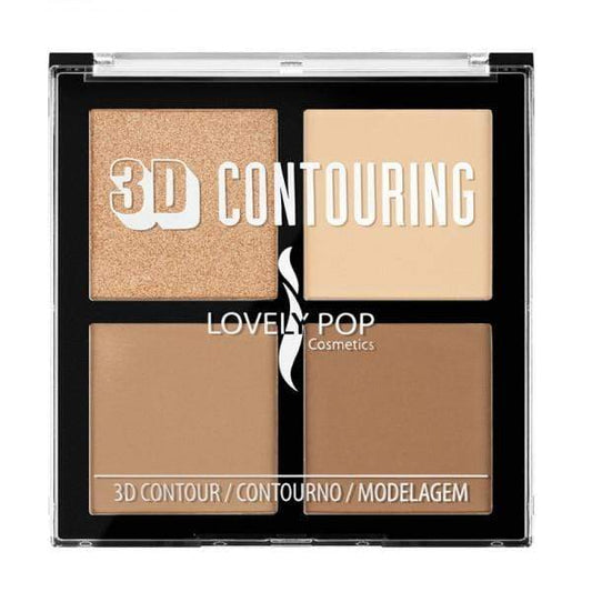 Lovely Pop - 3D Contouring - Palette de contouring "Crème Brulée" - 20 g - Lovely Pop - Ethni Beauty Market
