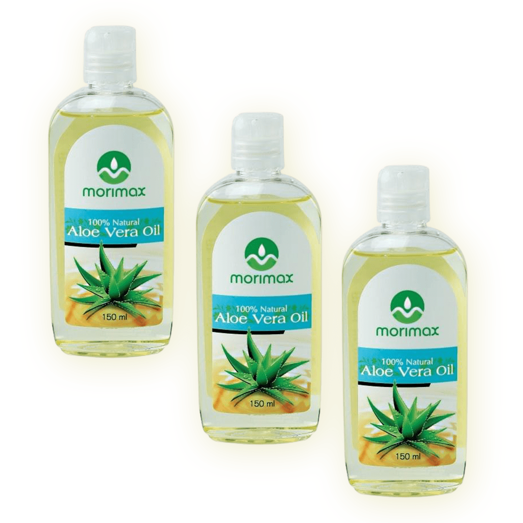 Morimax - Lot de 3 Huiles d'aloe vera 100% pure - 3 x 150ml - Morimax - Ethni Beauty Market