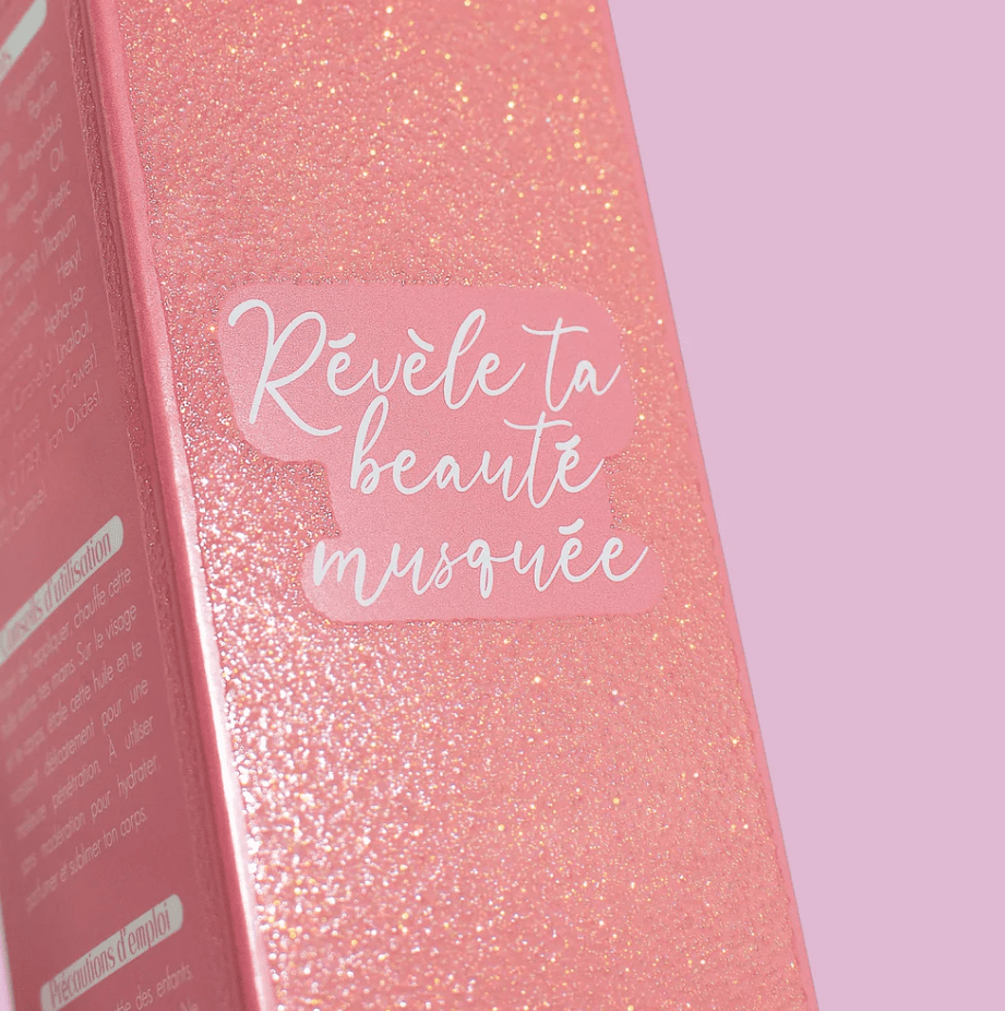 Musc Intime - Huile de beauté paillettée "la délicieuse" - 50ml - Musc Intime - Ethni Beauty Market