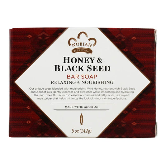 Nubian Heritage - Honey & Black Seed - Savon visage relaxant & nourrissant - 142g - Nubian Heritage - Ethni Beauty Market