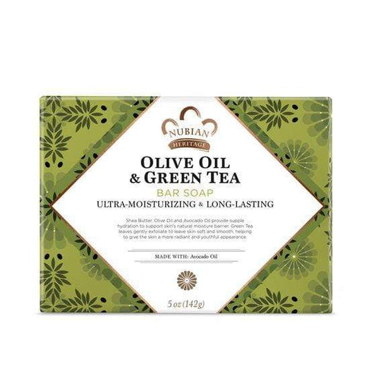 Nubian Heritage - Olive oil & Green Tea - Savon visage ultra hydratant & longue durée - 142g - Nubian Heritage - Ethni Beauty Market