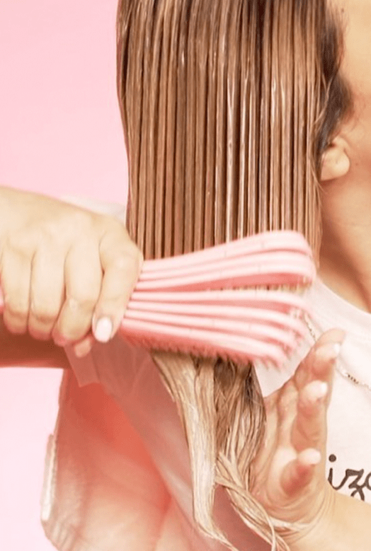 Rizos Curls - Brosse flexible démêlante "rose" - 15g - Rizos Curls - Ethni Beauty Market