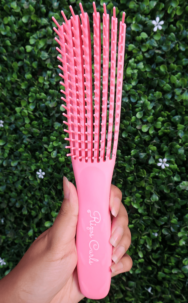 Rizos Curls - Brosse flexible démêlante "rose" - 15g - Rizos Curls - Ethni Beauty Market