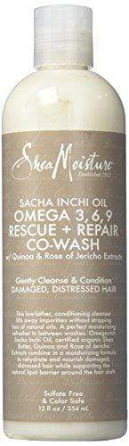 Shea Moisture - Co-Wash À L'Huile De Sacha Inchi & Riche En Oméga 3-6-9 - Deux contenances disponibles - Shea Moisture - Ethni Beauty Market