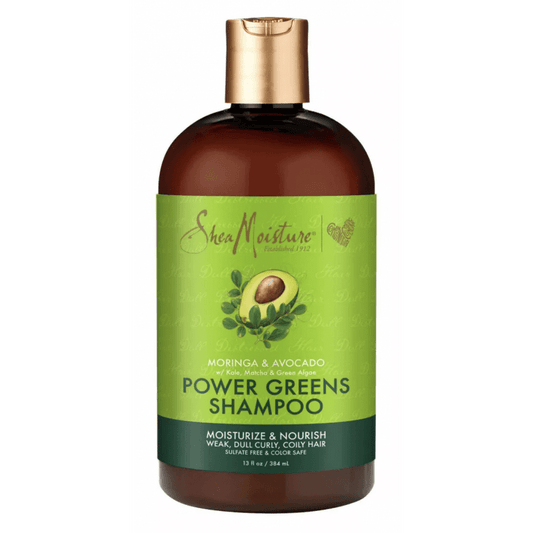 Shea Moisture - Shampoing hydratant et nutritif au Moringa & Avocat - Power green shampoo - 384ml - Shea Moisture - Ethni Beauty Market