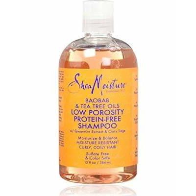 Shea Moisture - Shampoing Sans Protéine Pour Cheveux Peu Poreux Au Baobab & À L'Arbre À Thé - 384ml - Shea Moisture - Ethni Beauty Market