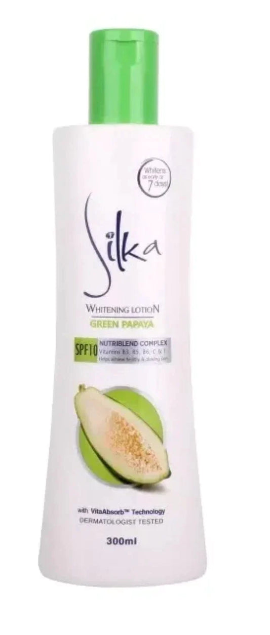 Silka - Lotion éclaircissante SPF10 "green papaya" - 300ml - Silka - Ethni Beauty Market