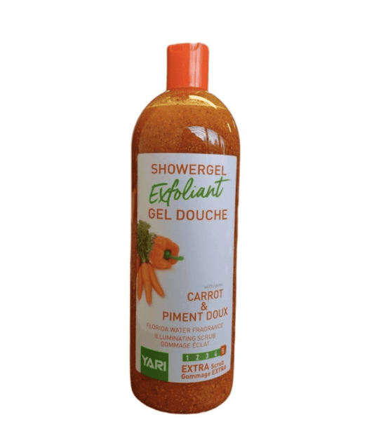 Yari - Gel douche exfoliant "carotte et piment doux" - plusieurs contenances - Yari - Ethni Beauty Market