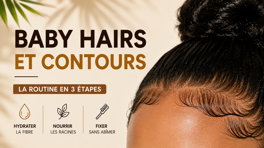  Comment plaquer ses baby hairs sans abîmer, routine Mielle Rosemary Mint et Mamado Batana chez Ethni Beauty Market