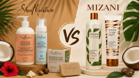 Shea Moisture ou Mizani pour cheveux crépus