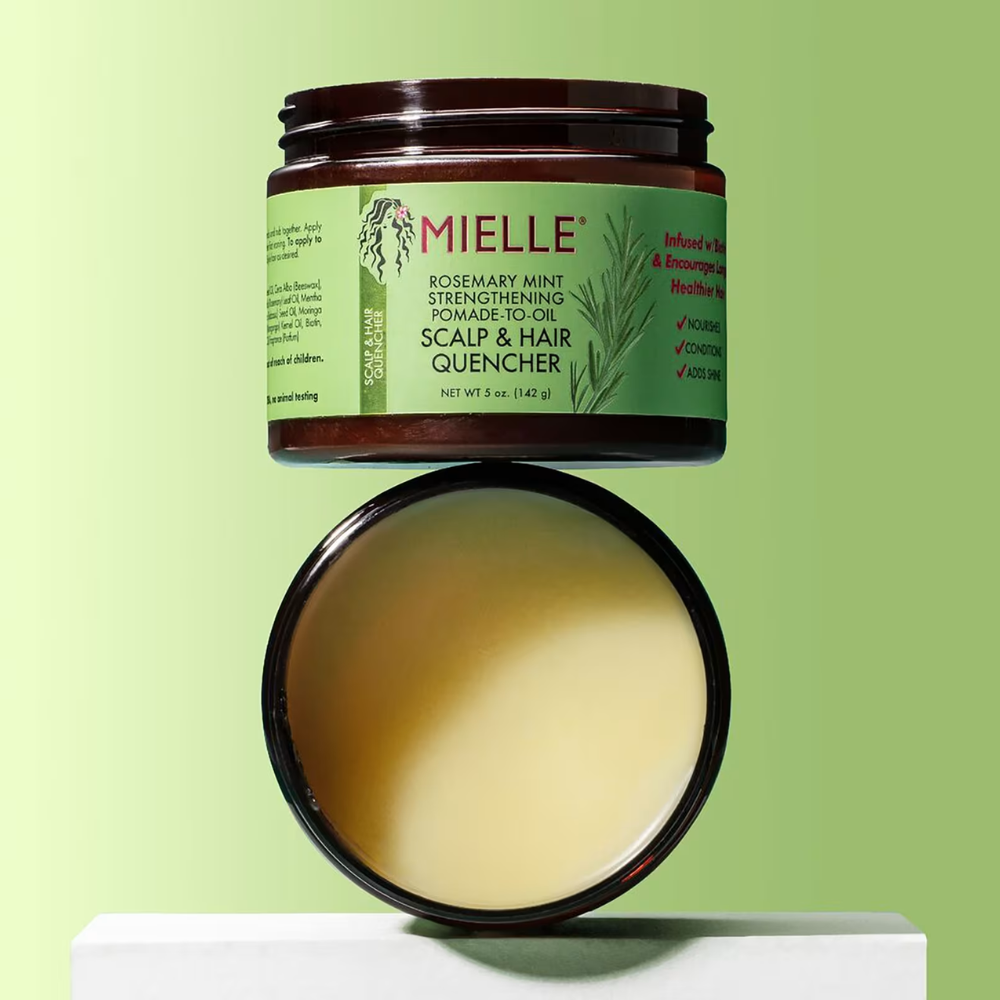 Mielle Organics - Rosemary Mint Strengthening Pomade-to-Oil Scalp & Hair Quencher - 5 oz / 142 g