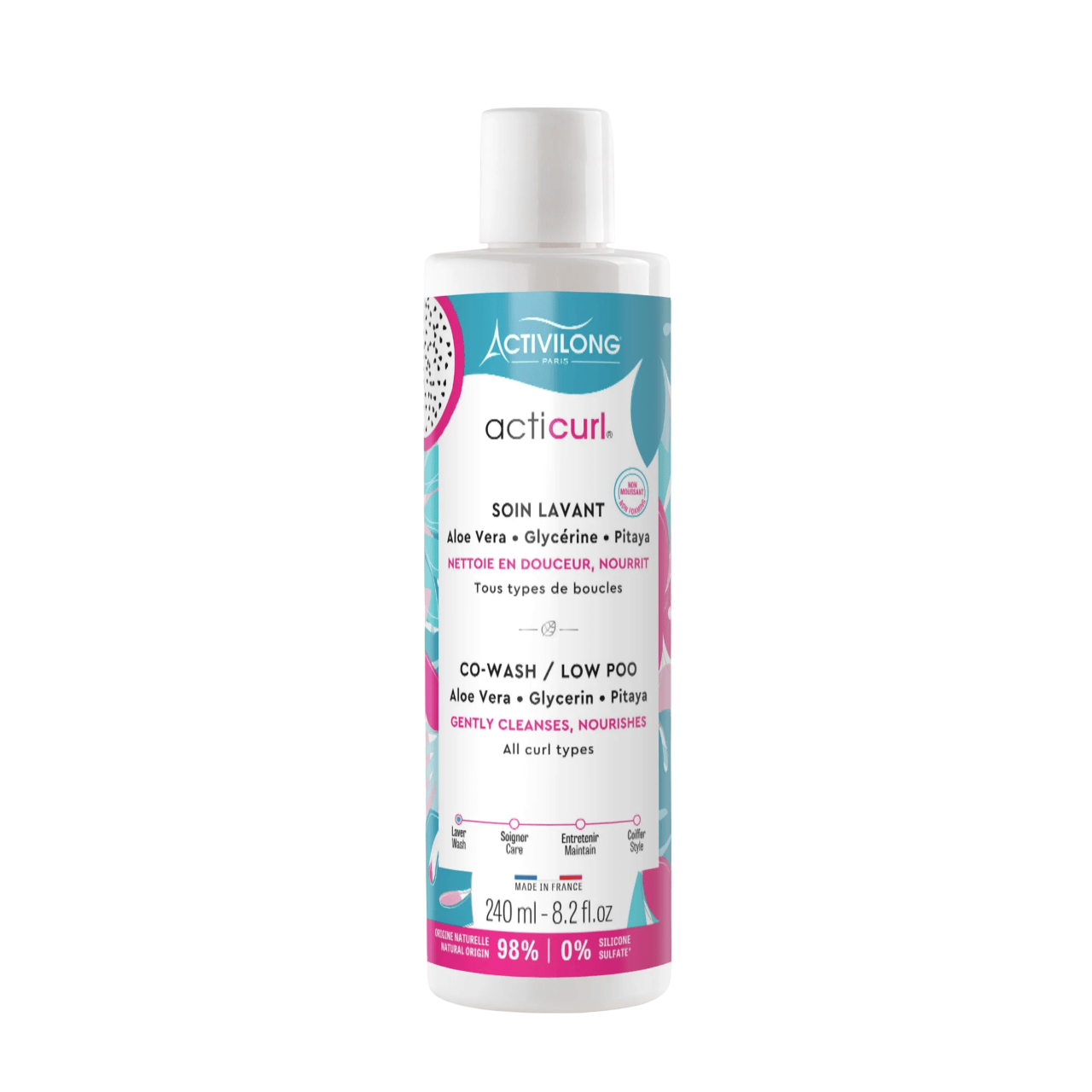 Activilong Acticurl Co-Wash nourrissant "pitaya, glycerin, aloe vera" - 240 ml - Activilong - Ethni Beauty Market