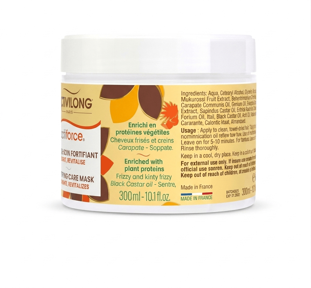 Activilong - Masque-Soin Fortifiant Actiforce - Cheveux Frisés et Crépus - 300 ml - Activilong - Ethni Beauty Market