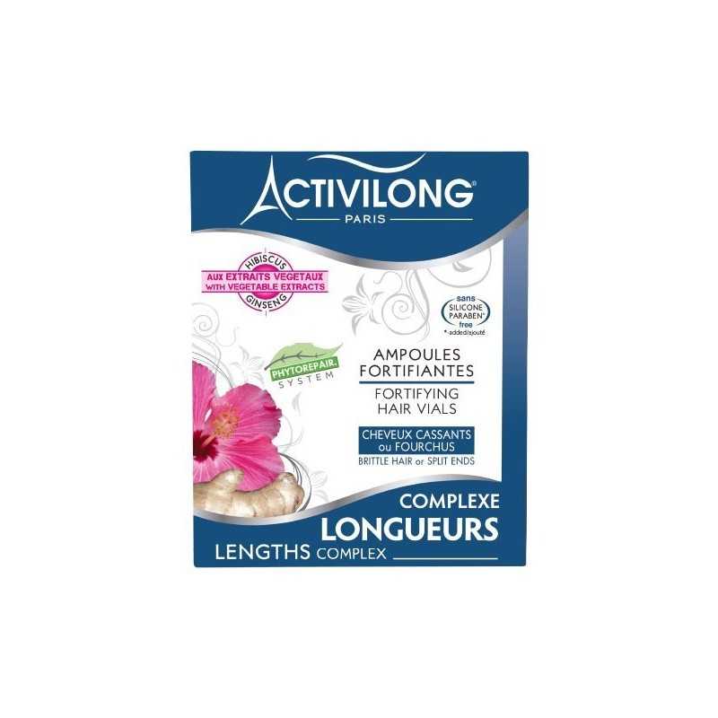 Activilong - Revitalisant fortifiant capillaire "Complexe Longueurs"- 4 x 10 ml - Activilong - Ethni Beauty Market