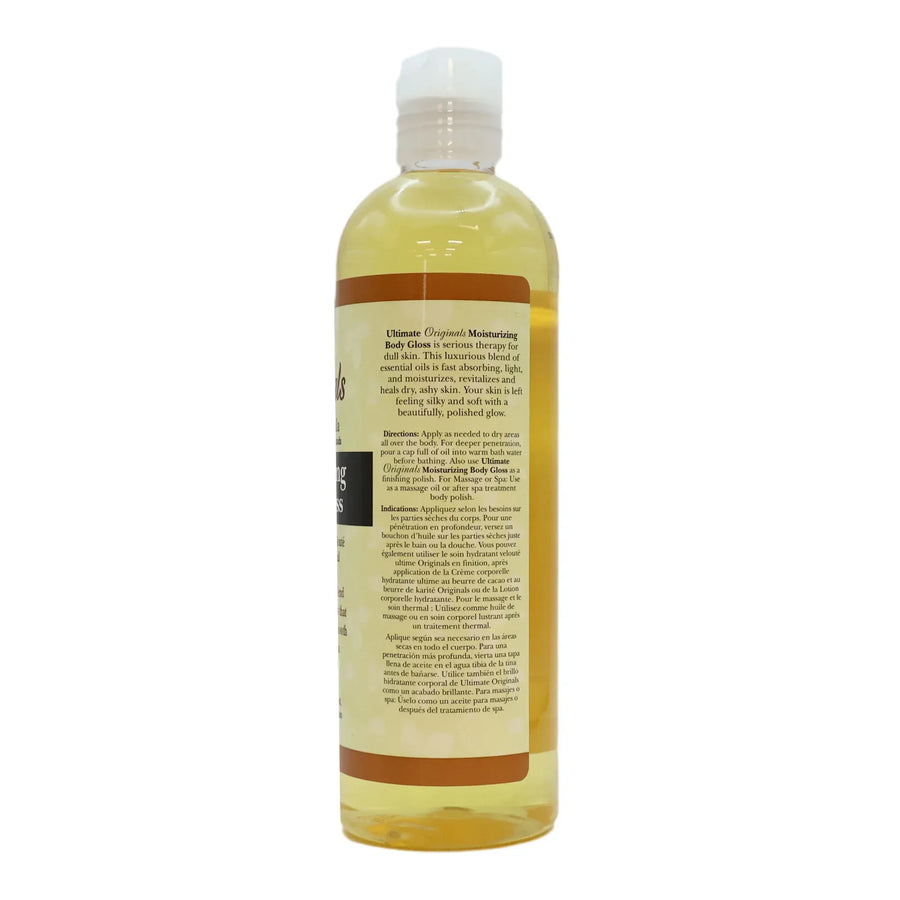Africa's Best -Ultimate Originals - Huile corporelle hydratante "body gloss" - 355ml - Africa's Best - Ethni Beauty Market