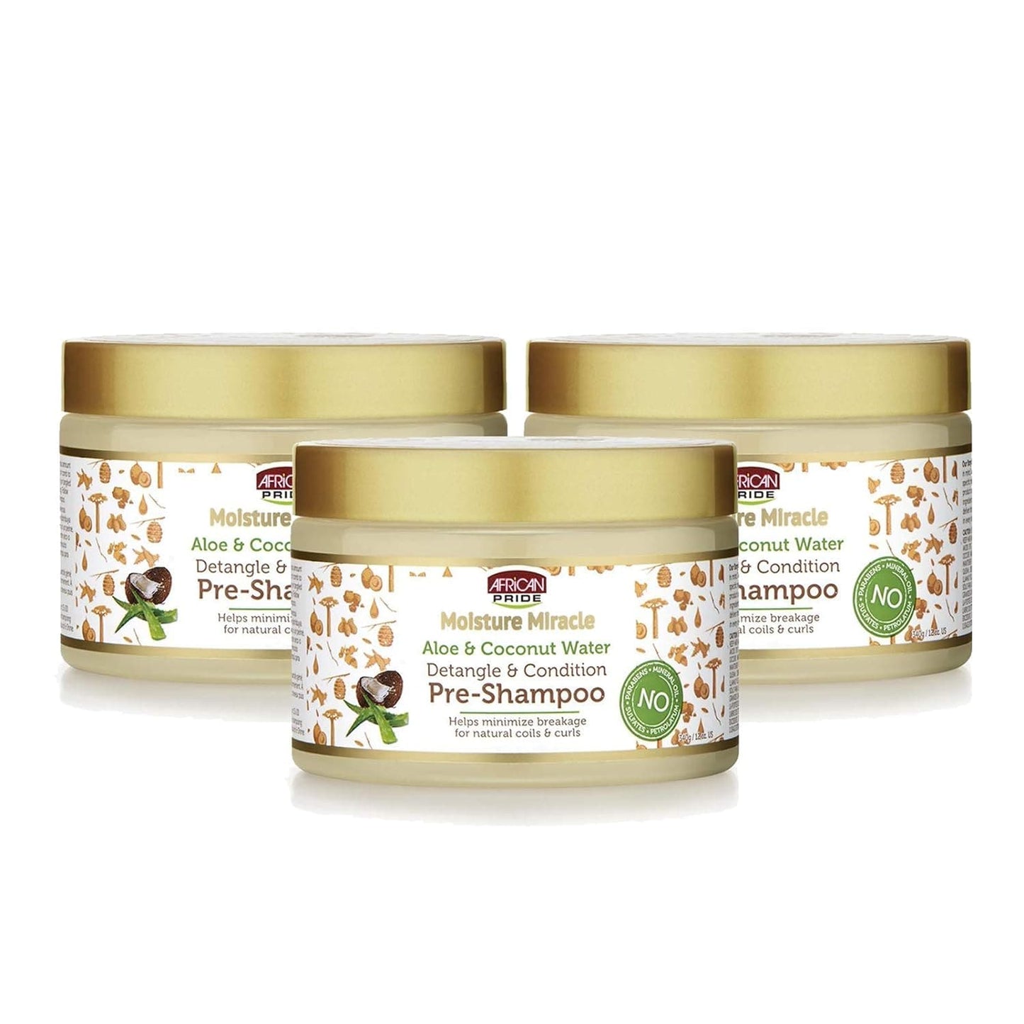 African Pride - Moisture Miracle Aloe Vera & Coconut Pre-Shampoo - 355ml - African Pride - Ethni Beauty Market