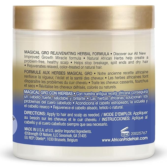 African Pride - Magical Gro Crème Régénérant au Plantes - 150ml - African Pride - Ethni Beauty Market